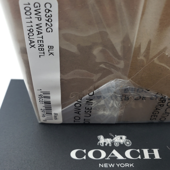 Coach Black stainless steel insulated Top Handle water bottle - Picture 7 of 7